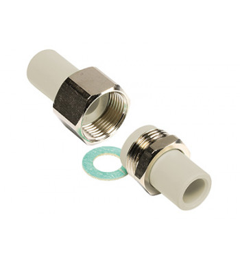 Racord olandez cu imbinare metalica PPR Ekoplastik gri complet 20 SRS020XXXX Ambalaj: 1/20/100