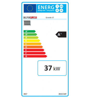 CAZAN COMPACT PE PELETI DIN OTEL GRANDE R-C 37KW
