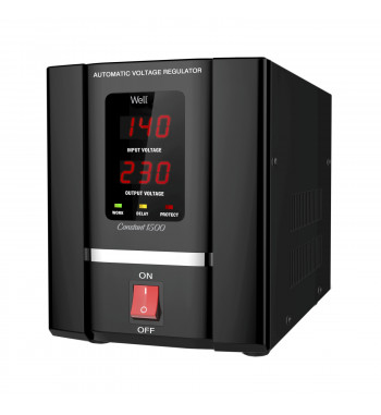 STABILIZATOR AUTOMAT DE TENSIUNE WELL CONSTANT 3000VA CU SERVO MOTOR