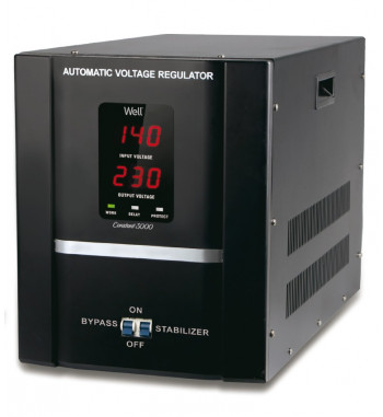 STABILIZATOR AUTOMAT DE TENSIUNE WELL CONSTANT 3000VA CU SERVO MOTOR