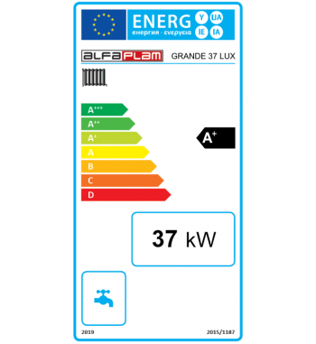 *CAZAN COMPACT PE PELETI DIN OTEL GRANDE R-C 37KW LUX