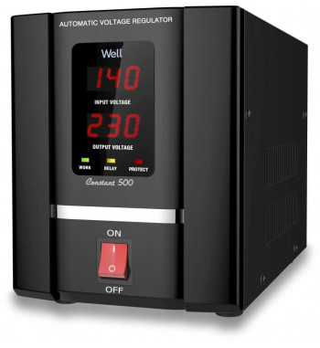 STABILIZATOR AUTOMAT DE TENSIUNE WELL CONSTANT 500VA CU SERVO MOTOR