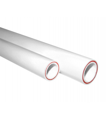 Teava PPR alb cu fibra compozita PN20, 75X10.3X4000 mm