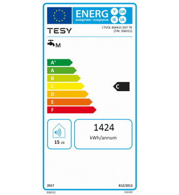 BOILER ELECTRIC VERTICAL SIMPATECO 80 TESY CTVOL 804415 D07 TR cl-C  306015