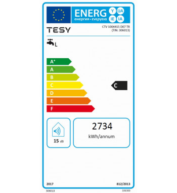 BOILER ELECTRIC VERTICAL SIMPATECO 100 TESY CTV 1004415 D07 TR cl-C  306013