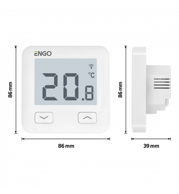 *TERMOSTAT DE CAMERA PRIN INTERNET WIFI 230V ALB E10-W