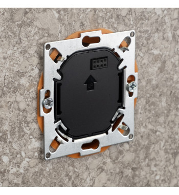 *TERMOSTAT DE CAMERA PRIN INTERNET WIFI PENTRU RAMA 55X55, NEGRU E55-B