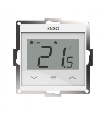 *TERMOSTAT DE CAMERA PRIN INTERNET WIFI PENTRU RAMA 55X55, ALB E55-W