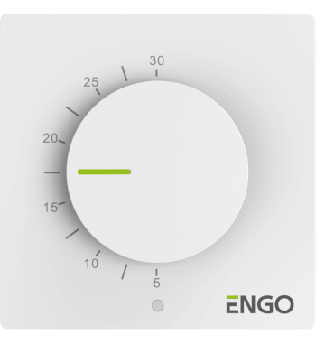 *TERMOSTAT DE CAMERA SIMPLU, CU FIR, 230V, ALB, ESIMPLE-230W