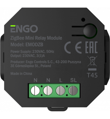 *RELEU ZIGBEE MINI, CU FUNCTIE DE REPETATOR RETEA,  IESIRE 230V, EMOD-ZB