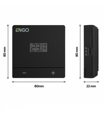 *TERMOSTAT DE CAMERA CU FIR, 230V, NEGRU, EASY-230B