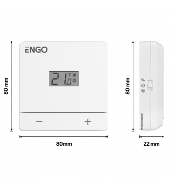 *TERMOSTAT DE CAMERA CU FIR, 24V, ALB, EASY-24W