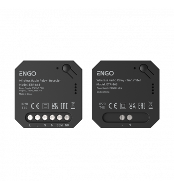 Releu fără fir, controlat prin radio, 868Mhz, 230V
