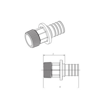 REDUCTIE RAUTITAN RX, CU FILET EXTERIOR 25-R1/2 13660561001