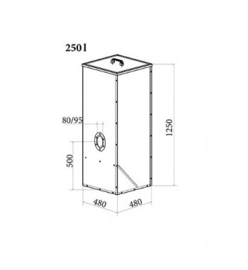 Rezervor peleti Atmos 250 l.