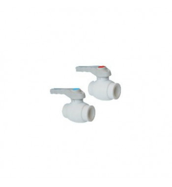 Robinet sferic PPR Sanica alb 25