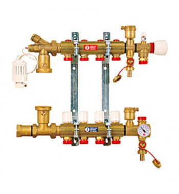 Ansamblu colector-distribuitor echipat Giacomini 1x18x3 cai