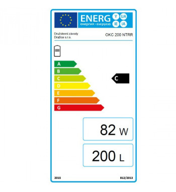 Boiler de sol indirect DZD OKC, 2 serpentine, 200 L, racorduri pe partea superioara, fara flansa