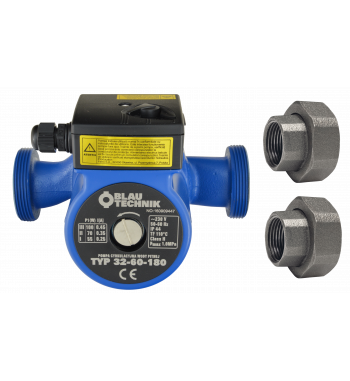 Pompa de circulatie apa potabila Blautechnik, 32-60, 180, cu racorduri incluse