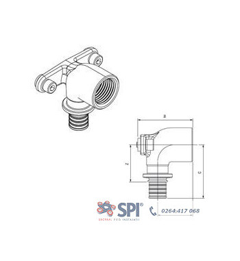 COT DE PERETE, RAUTITAN RX,TRE FIL.INT. 20/20-RP1/2  13662851001  Ambalaj: 1/5