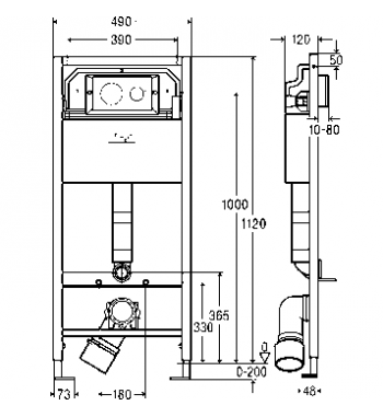 Set rezervor incastrat Viega Prevista Dry cu cadru, set de fixare si clapeta crom cod: 792855