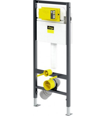 Set rezervor incastrat Viega Prevista Dry cu cadru, set de fixare si clapeta crom cod: 792855