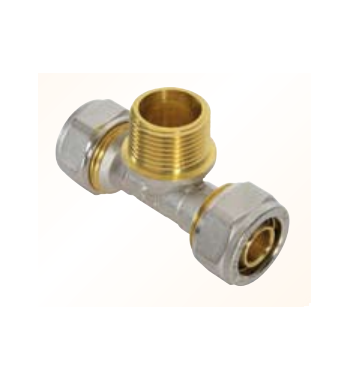 Teu filet exterior 16X1/2"  nedemontabil NTM 908